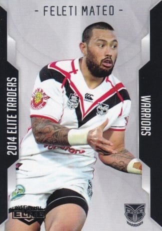 2014 NRL Elite Common Card - Base 131 Feleti Mateo Warriors