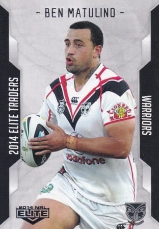 2014 NRL Elite Common Card - Base 132 Ben Matulino Warriors
