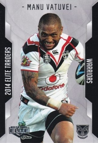 2014 NRL Elite Common Card - Base 135 Manu Vatuvei Warriors