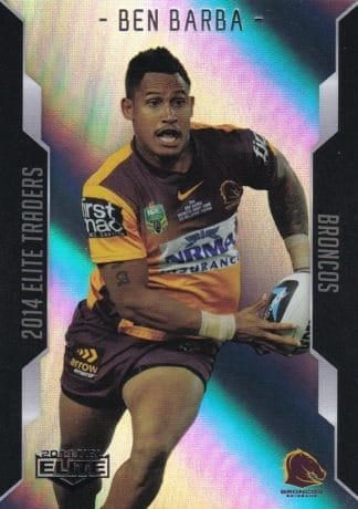 2014 NRL Elite Silver Parallels - P003 Ben Barba Brisbane Broncos