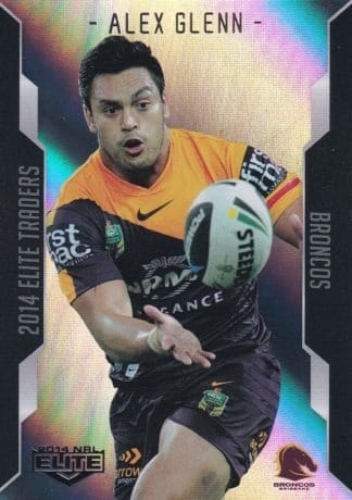 2014 NRL Elite Silver Parallels - P005 Alex Glenn Brisbane Broncos