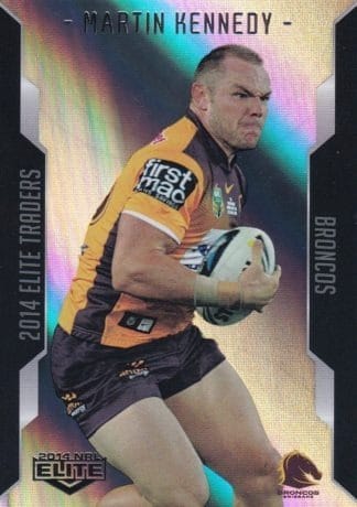 2014 NRL Elite Silver Parallels - P006 Martin Kennedy Brisbane Broncos