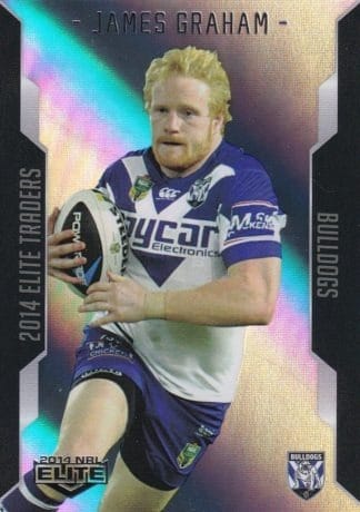 2014 NRL Elite Silver Parallels - P013 James Graham Canterbury Bulldogs