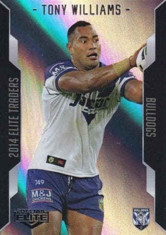 2014 NRL Elite Silver Parallels - P018 Tony Williams Canterbury Bulldogs