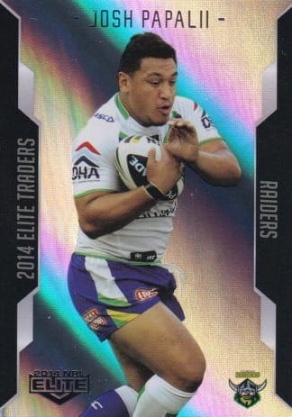 2014 NRL Elite Silver Parallels - P025 Josh Papalii Canberra Raiders