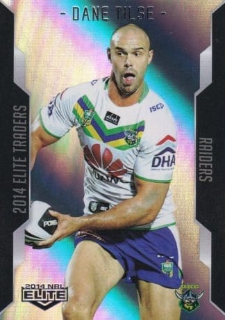 2014 NRL Elite Silver Parallels - P026 Dane Tilse Canberra Raiders