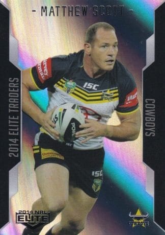 2014 NRL Elite Silver Parallels - P028 Matthew Scott North Qld Cowboys