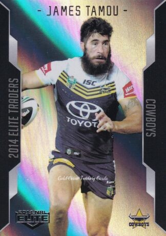 2014 NRL Elite Silver Parallels - P034 James Tamou North Qld Cowboys