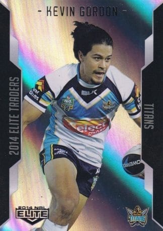 2014 NRL Elite Silver Parallels - P039 Kevin Gordon Gold Coast Titans