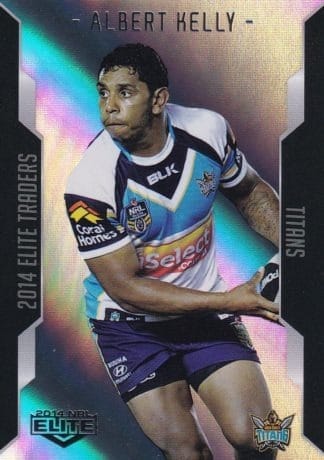 2014 NRL Elite Silver Parallels - P041 Albert Kelly Gold Coast Titans