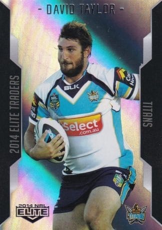 2014 NRL Elite Silver Parallels - P044 David Taylor Gold Coast Titans