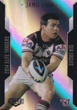 2014 NRL Elite Silver Parallels - P047 Jamie Lyon Manly Sea Eagles