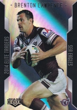 2014 NRL Elite Silver Parallels - P050 Brenton Lawrence Manly Sea Eagles
