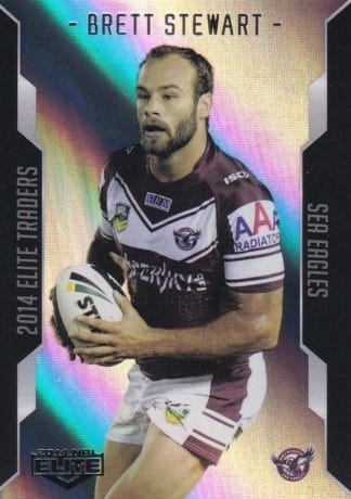 2014 NRL Elite Silver Parallels - P052 Brett Stewart Manly Sea Eagles
