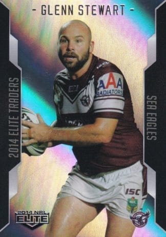 2014 NRL Elite Silver Parallels - P053 Glenn Stewart Manly Sea Eagles