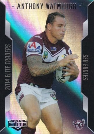 2014 NRL Elite Silver Parallels - P054 Anthony Watmough Manly Sea Eagles