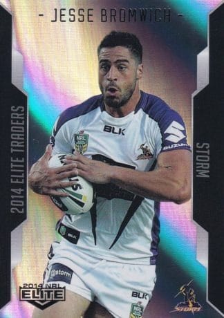 2014 NRL Elite Silver Parallels - P056 Jesse Bromwich Melbourne Storm
