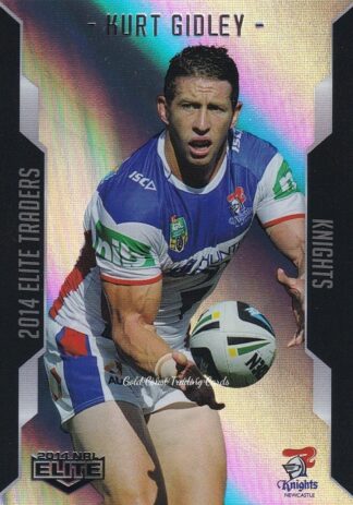 2014 NRL Elite Silver Parallels - P064 Kurt Gidley Newcastle Knights