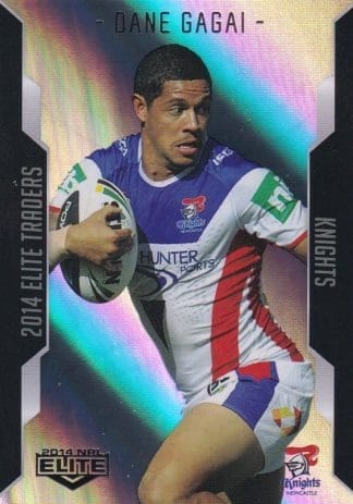 2014 NRL Elite Silver Parallels - P066 Dane Gagai Newcastle Knights