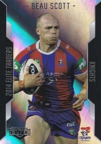 2014 NRL Elite Silver Parallels - P071 Beau Scott Newcastle Knights