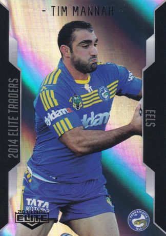 2014 NRL Elite Silver Parallels - P074 Tim Mannah Parramatta Eels