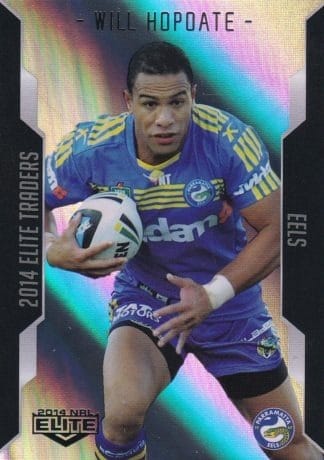 2014 NRL Elite Silver Parallels - P075 Will Hopoate Parramatta Eels