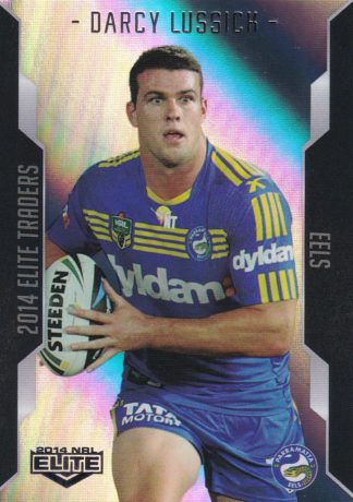 2014 NRL Elite Silver Parallels - P076 Darcy Lussick Parramatta Eels