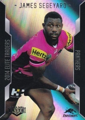 2014 NRL Elite Silver Parallels - P085 James Segeyaro Penrith Panthers