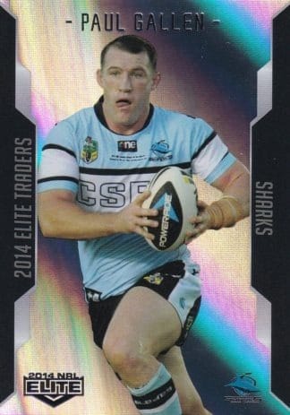 2014 NRL Elite Silver Parallels - P091 Paul Gallen Cronulla Sharks