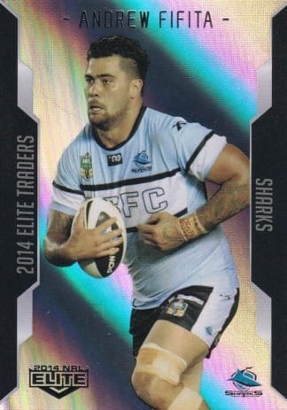 2014 NRL Elite Silver Parallels - P093 Andrew Fifita Cronulla Sharks