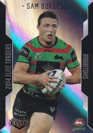 2014 NRL Elite Silver Parallels - P102 Sam Burgess South Sydney Rabbitohs