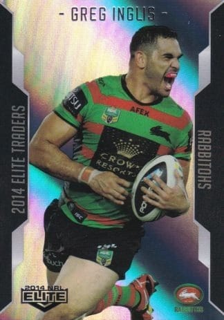 2014 NRL Elite Silver Parallels - P103 Greg Inglis South Sydney Rabbitohs