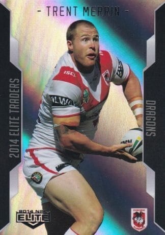 2014 NRL Elite Silver Parallels - P113 Trent Merrin St George Dragons