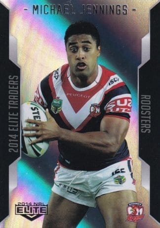 2014 NRL Elite Silver Parallels - P121 Michael Jennings Sydney Roosters