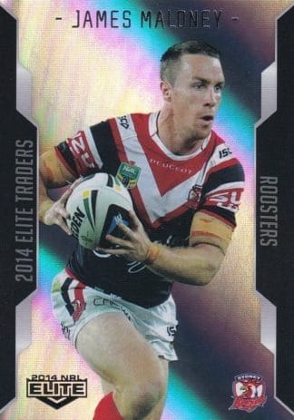 2014 NRL Elite Silver Parallels - P122 James Maloney Sydney Roosters