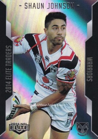 2014 NRL Elite Silver Parallels - P129 Shaun Johnson Warriors