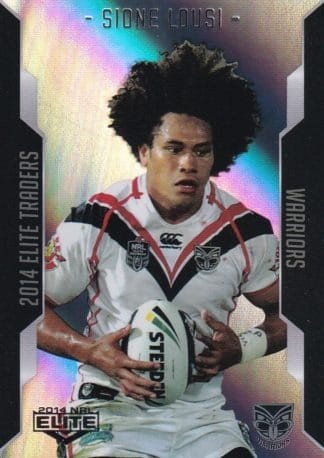 2014 NRL Elite Silver Parallels - P130 Sione Lousi Warriors
