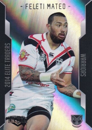 2014 NRL Elite Silver Parallels - P131 Feleti Mateo Warriors