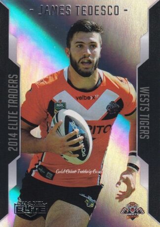 2014 NRL Elite Silver Parallels - P143 James Tedesco Wests Tigers