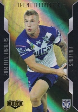 2014 NRL Elite Gold Parallel - SP014 Trent Hodkinson Canterbury Bulldogs
