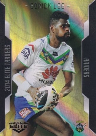 2014 NRL Elite Gold Parallel - SP022 Edrick Lee Canberra Raiders
