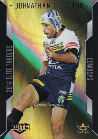 2014 NRL Elite Gold Parallel - SP029 Johnathan Thurston North Qld Cowboys