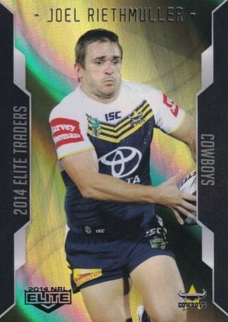 2014 NRL Elite Gold Parallel - SP033 Joel Riethmuller North Qld Cowboys