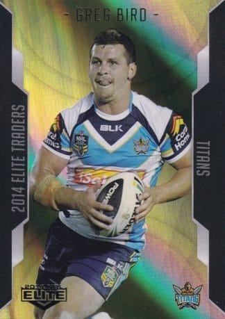 2014 NRL Elite Gold Parallel - SP037 Greg Bird Gold Coast Titans