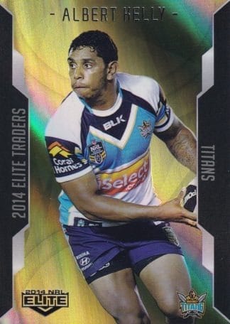 2014 NRL Elite Gold Parallel - SP041 Albert Kelly Gold Coast Titans