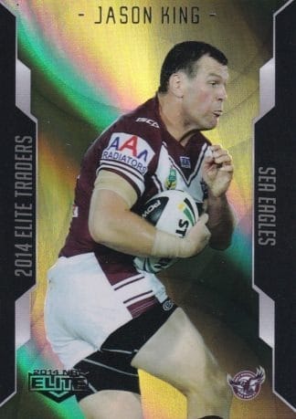 2014 NRL Elite Gold Parallel - SP046 Jason King Manly Sea-Eagles