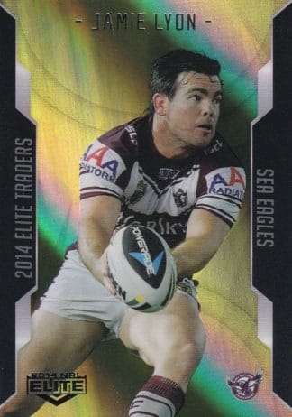 2014 NRL Elite Gold Parallel - SP047 Jamie Lyon Manly Sea-Eagles