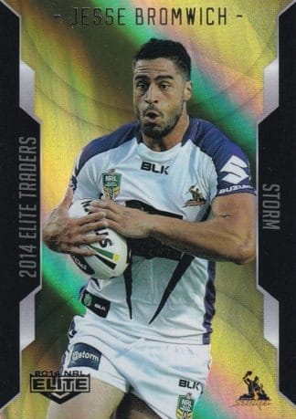 2014 NRL Elite Gold Parallel - SP056 Jesse Bromwich Melbourne Storm