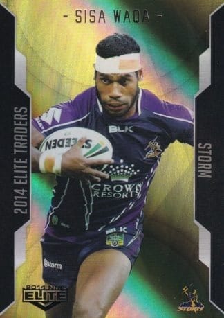 2014 NRL Elite Gold Parallel - SP063 Sisa Waqa Melbourne Storm