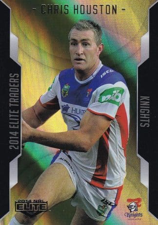 2014 NRL Elite Gold Parallel - SP067 Chris Houston Newcastle Knights